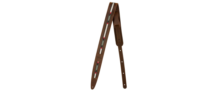 Ремень гитарный FENDER STRAP ACOUSTIC PARAMOUNT LEATHER BROWN