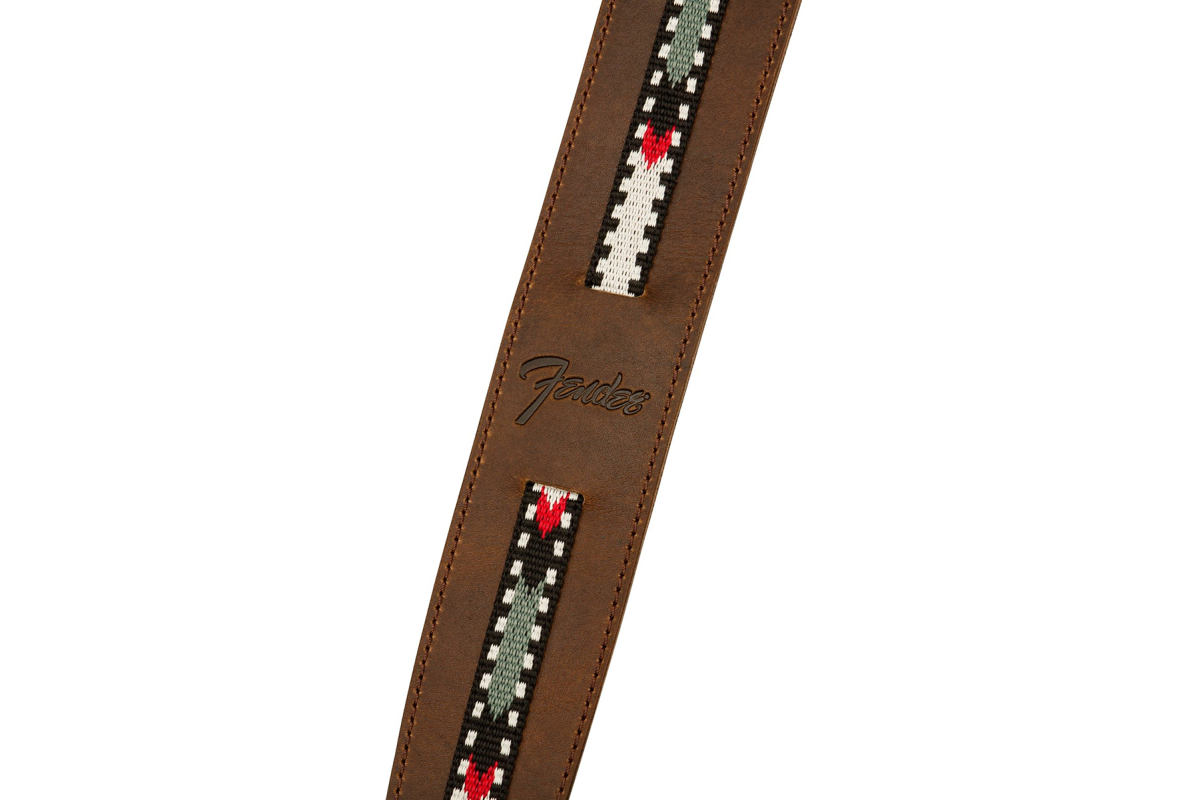Ремень гитарный FENDER STRAP ACOUSTIC PARAMOUNT LEATHER BROWN