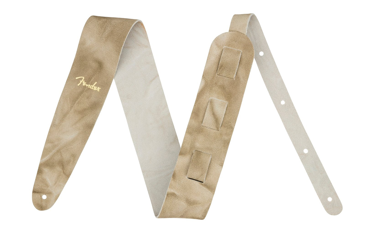 Ремень гитарный FENDER STRAP TIE DYE LEATHER NATURAL