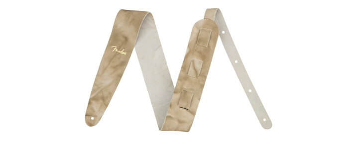 Ремень гитарный FENDER STRAP TIE DYE LEATHER NATURAL
