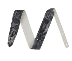 Ремень гитарный FENDER STRAP TIE DYE LEATHER BLACK