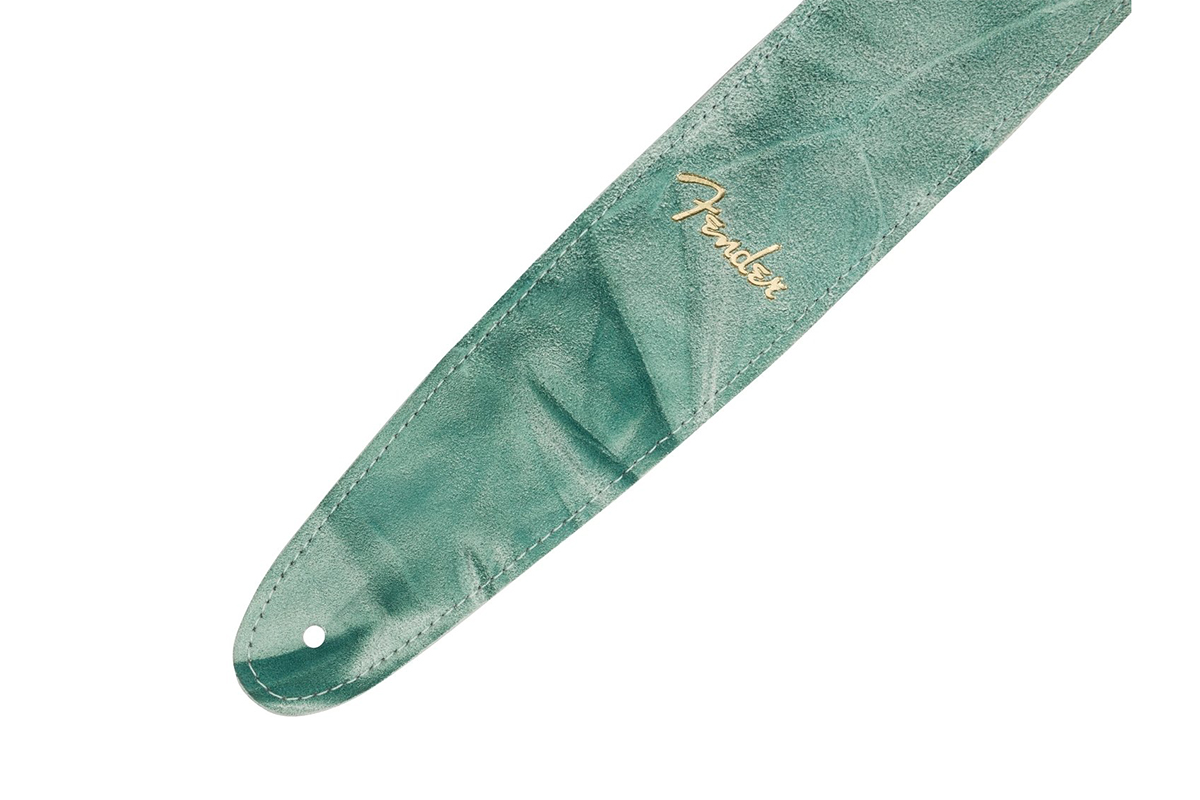 Ремень гитарный FENDER STRAP TIE DYE LEATHER SAGE GREEN