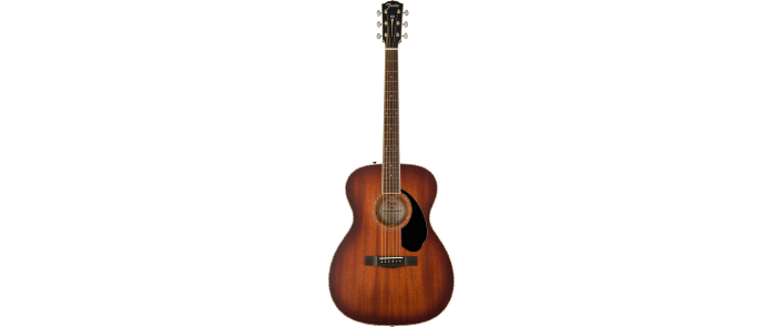 FENDER PO-220E ORCHESTRA ALL MAHOGANY WITH CASE AGED COGNAC BURST Гітара електроакустична