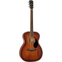 FENDER PO-220E ORCHESTRA ALL MAHOGANY WITH CASE AGED COGNAC BURST Гітара електроакустична