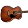 FENDER PO-220E ORCHESTRA ALL MAHOGANY WITH CASE AGED COGNAC BURST Гітара електроакустична