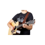 TAYLOR GUITARS STRAP EMBROIDERED SUEDE CHOCOLATE 2.5" Ремень гитарный