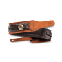 Ремень гитарный TAYLOR GUITARS STRAP GRAND PACIFIC BROWN LEATHER NICKEL CONCHO 3