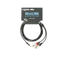 Кабель коммутационный KLOTZ KY8-180 MINILINK PRO Y-CABLE 1.8 M BLACK
