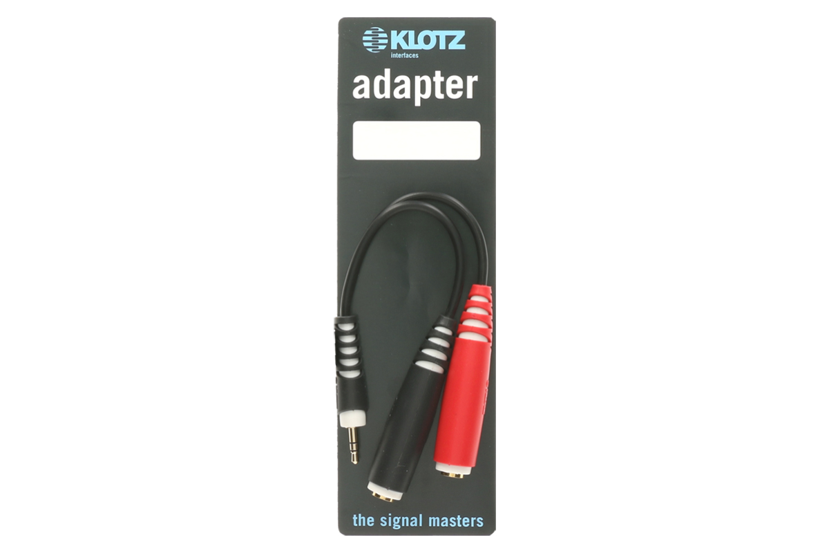 Адаптер KLOTZ AYS-3 Y-CABLE ADAPTER BLACK