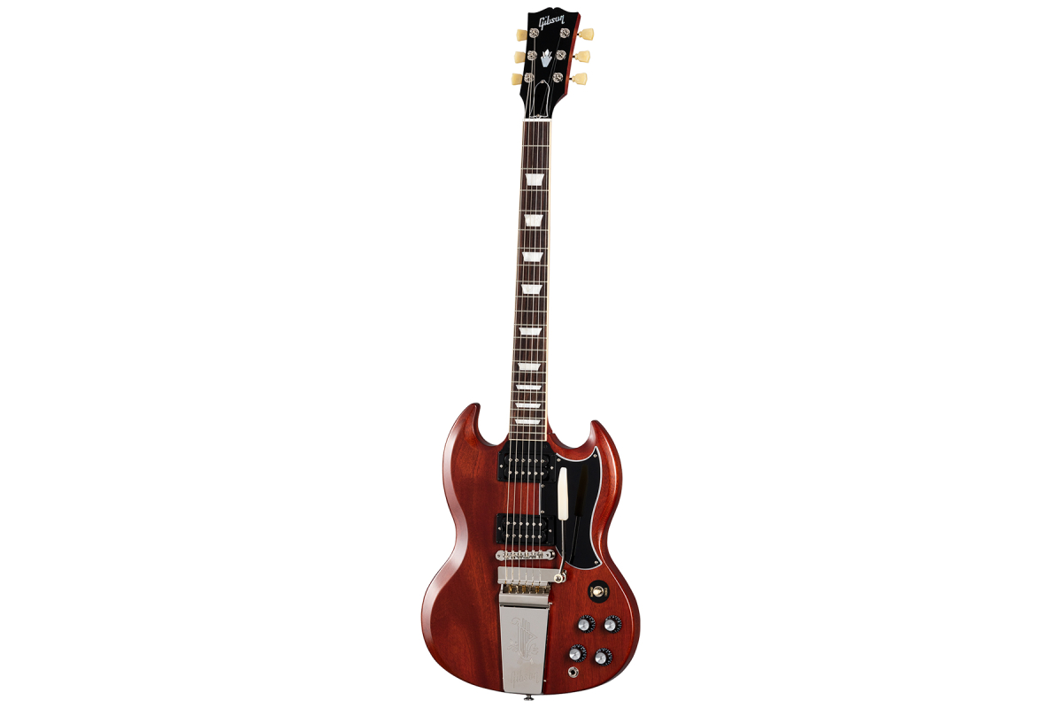 Электрогитара GIBSON SG STANDARD '61 FADED MAESTRO VIBROLA VINTAGE CHERRY