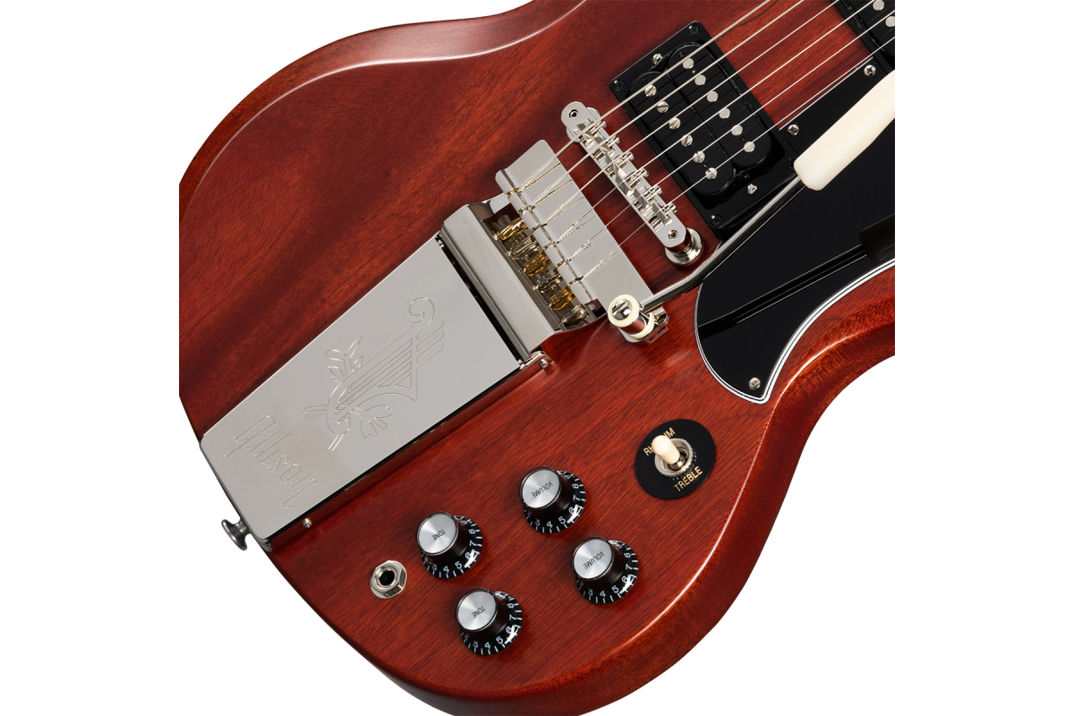 Электрогитара GIBSON SG STANDARD '61 FADED MAESTRO VIBROLA VINTAGE CHERRY