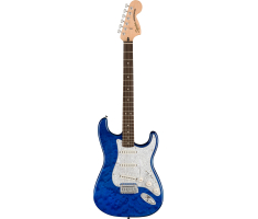 Електрогітара SQUIER AFFINITY SERIES FSR STRATOCASTER QMT SAPPHIRE BLUE TRANSPARENT