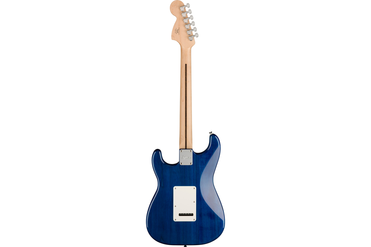 Електрогітара SQUIER AFFINITY SERIES FSR STRATOCASTER QMT SAPPHIRE BLUE TRANSPARENT