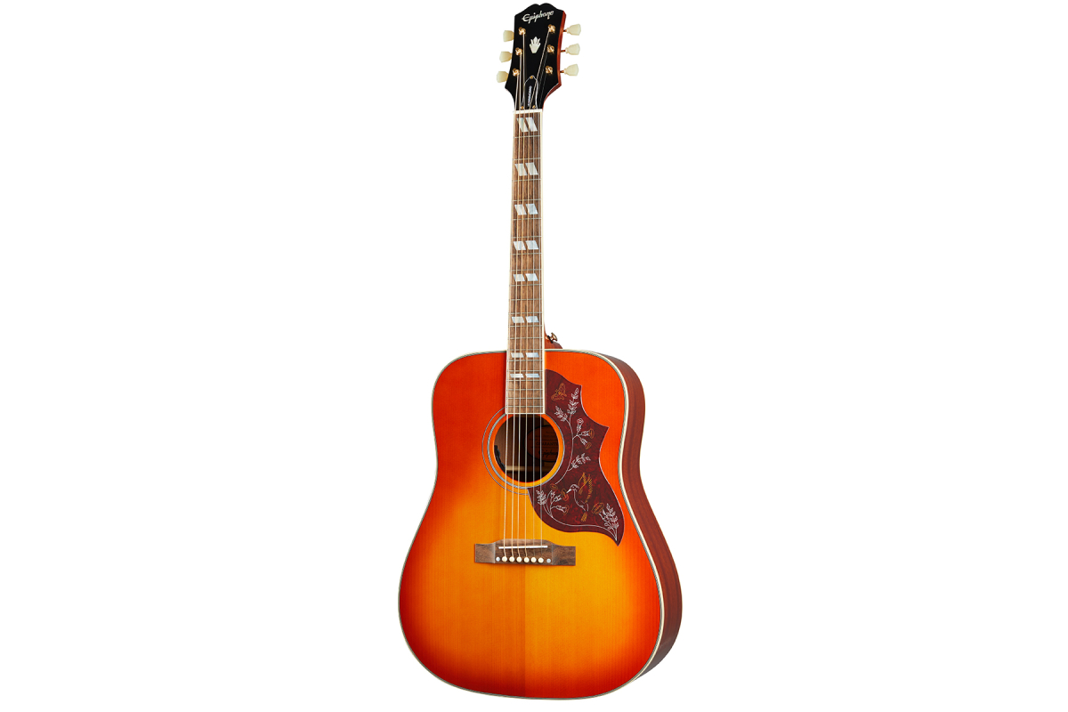 Гитара электроакустическая EPIPHONE HUMMINGBIRD AGED CHERRY SUNBURST GLOSS