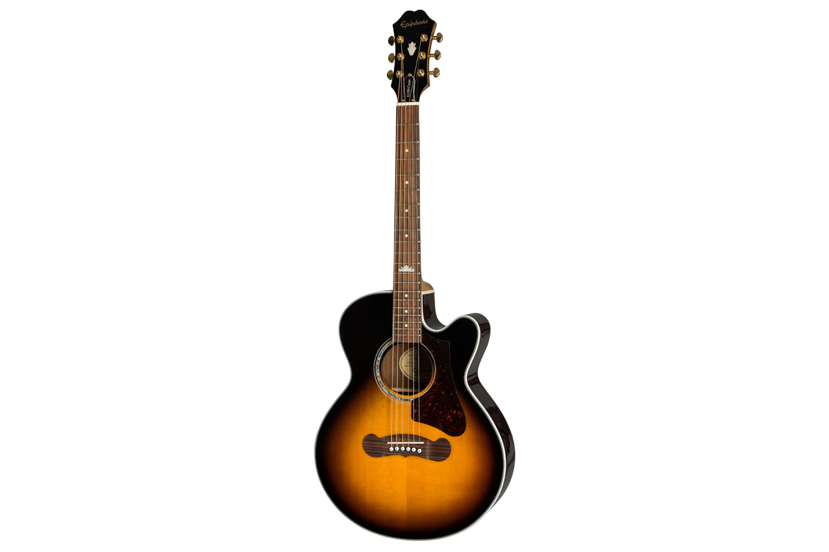Гитара электроакустическая EPIPHONE J-200 EC STUDIO PARLOR VINTAGE SUNBURST