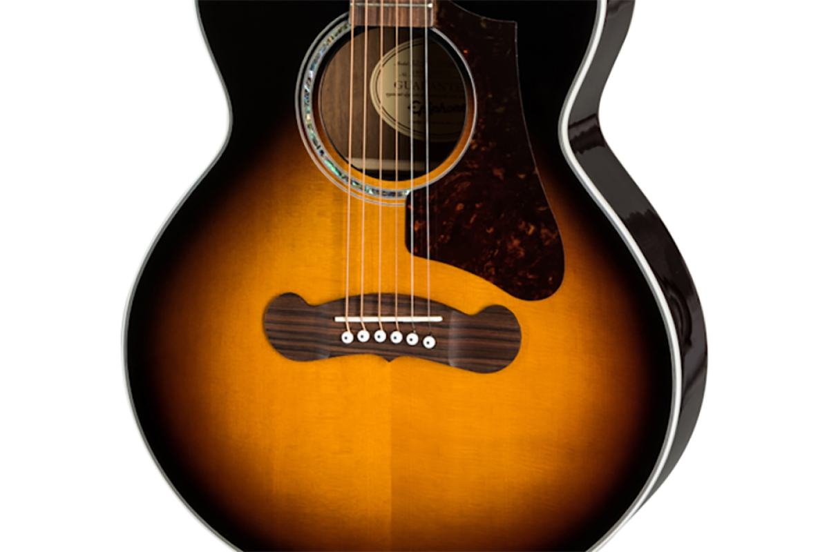 Гитара электроакустическая EPIPHONE J-200 EC STUDIO PARLOR VINTAGE SUNBURST
