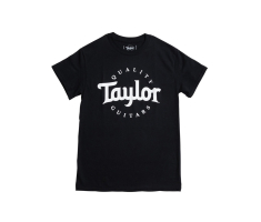 Футболка TAYLOR GUITARS T-SHIRT MENS BLACK WHITE LOGO M