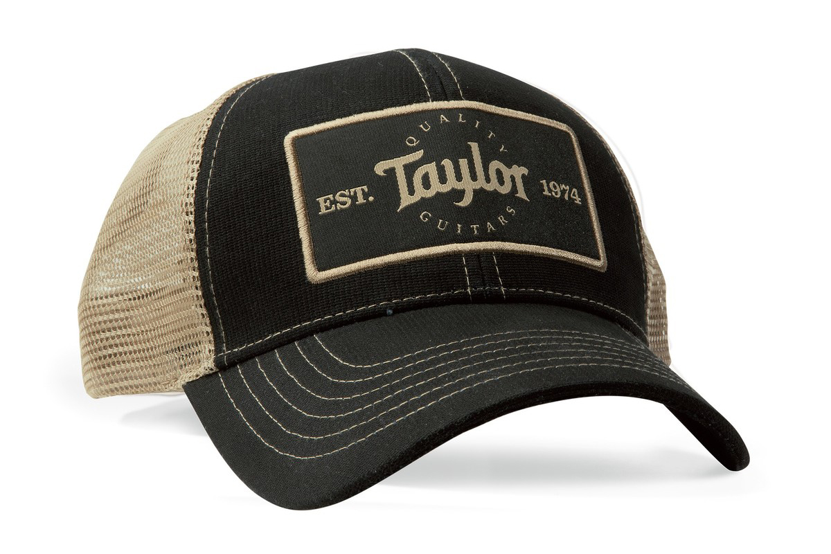 Кепка TAYLOR GUITARS TRUCKER CAP BLACK/KHAKI PATCH