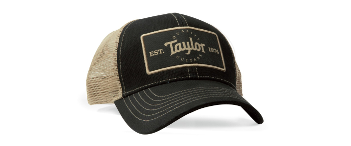 Кепка TAYLOR GUITARS TRUCKER CAP BLACK/KHAKI PATCH
