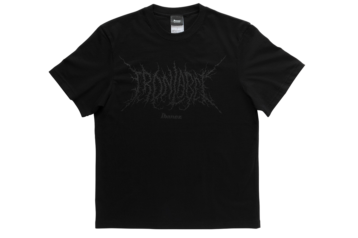 Футболка IBANEZ IBAT011L T-SHIRT IRON LABEL BLACK L SIZE