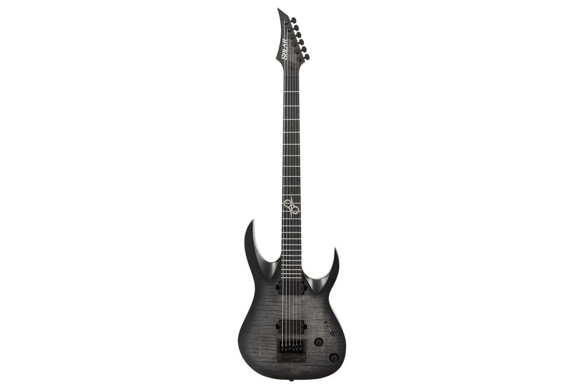 Електрогітара Solar Guitars A1.6FBB-29 FLAME BLACK BURST MATTE