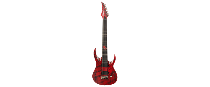 Електрогітара Solar Guitars A2.7CANIBALISMO+ BLOOD RED OPEN PORE W/BLOOD SPLATTER