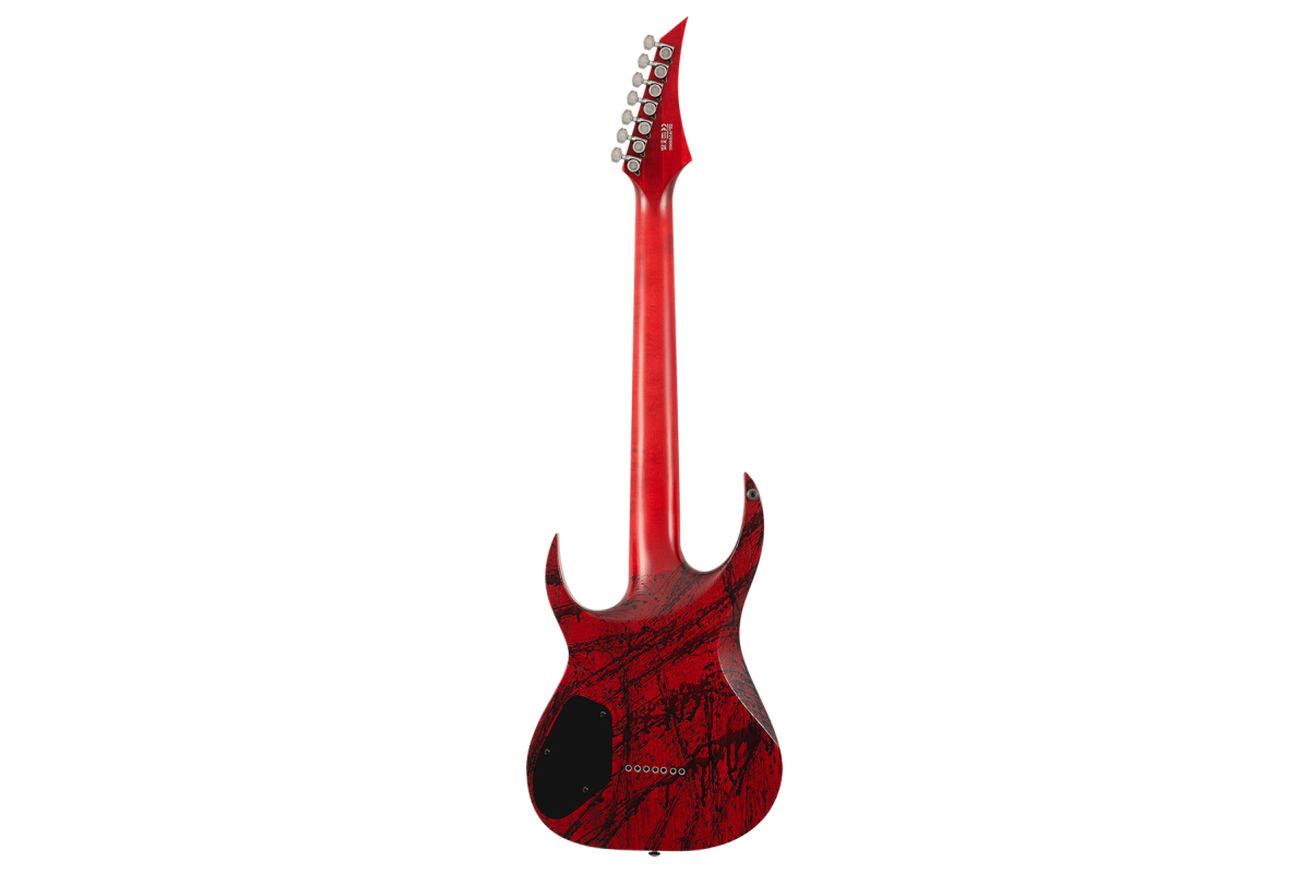 Електрогітара Solar Guitars A2.7CANIBALISMO+ BLOOD RED OPEN PORE W/BLOOD SPLATTER