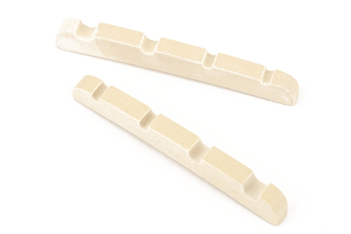Нульовий поріжок FENDER JAZZ BASS PRE-SLOTTED MICARTA STRING NUT SET WHITE