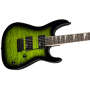Електрогітара JACKSON JS SERIES DINKY JS20 DKQ 2PT TRANSPARENT GREEN BURST