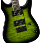 Електрогітара JACKSON JS SERIES DINKY JS20 DKQ 2PT TRANSPARENT GREEN BURST