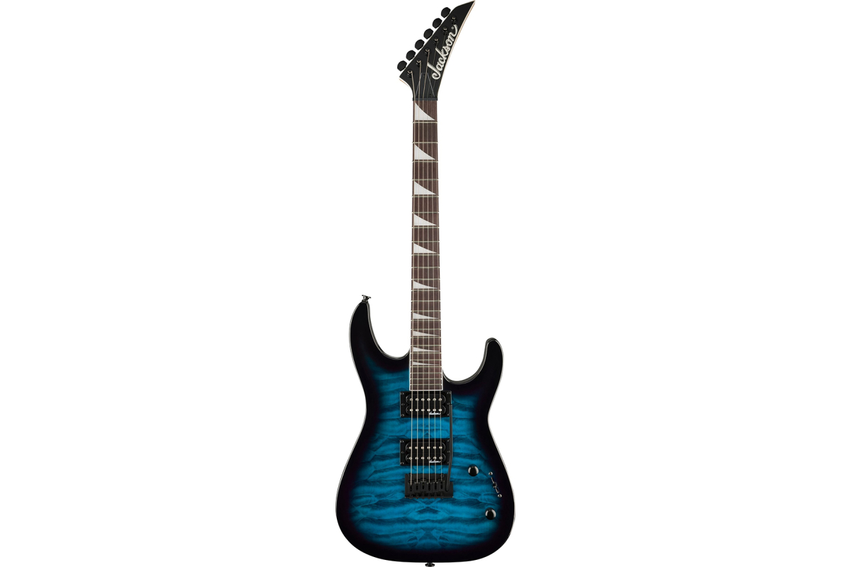 Електрогітара JACKSON JS SERIES DINKY JS20 DKQ 2PT TRANSPARENT BLUE BURST