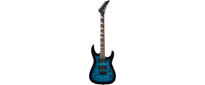 Електрогітара JACKSON JS SERIES DINKY JS20 DKQ 2PT TRANSPARENT BLUE BURST