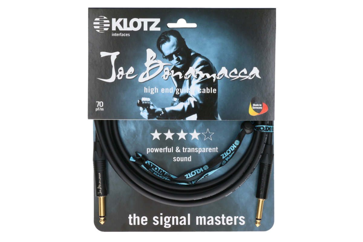 Кабель инструментальный KLOTZ JOE BONAMASSA GUITAR CABLE 6M