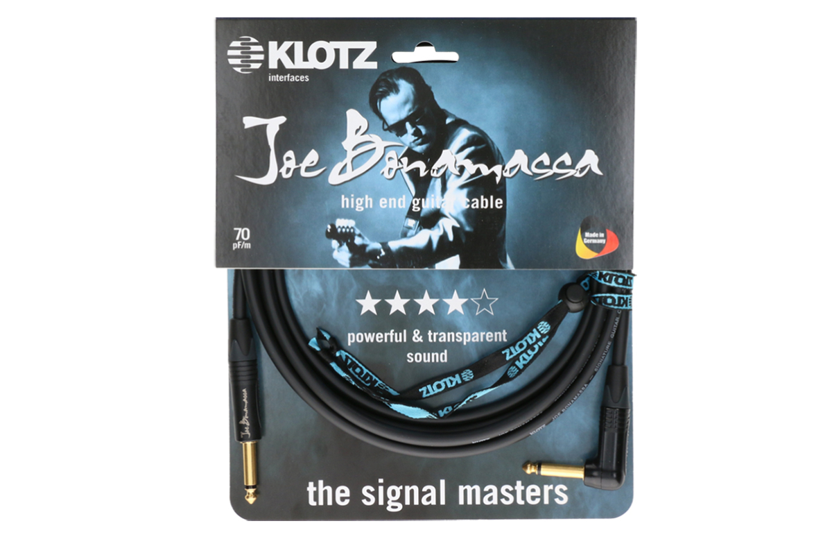 Кабель инструментальный KLOTZ JOE BONAMASSA GUITAR CABLE ANGLED 6M