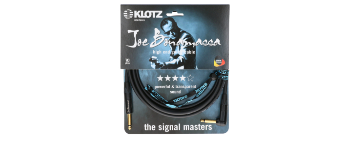 Кабель инструментальный KLOTZ JOE BONAMASSA GUITAR CABLE ANGLED 6M
