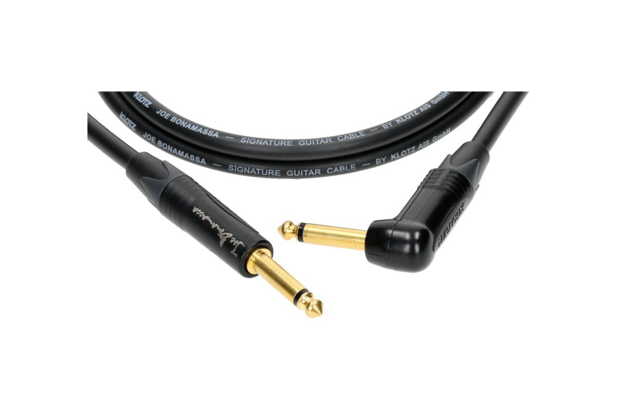 Кабель инструментальный KLOTZ JOE BONAMASSA GUITAR CABLE ANGLED 6M