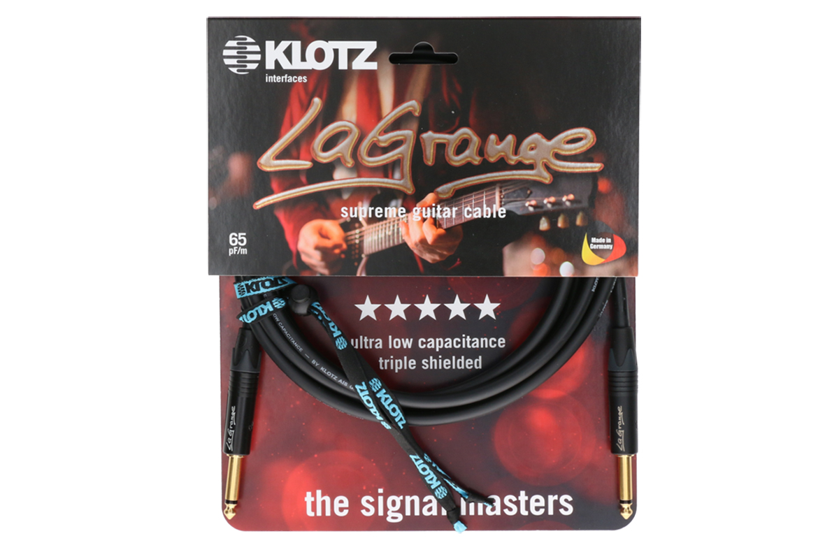 Кабель инструментальный KLOTZ LA-GRANGE INSTRUMENT CABLE BLACK 3M