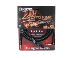 KLOTZ LA-GRANGE INSTRUMENT CABLE ANGLED BLACK 3M Кабель инструментальный