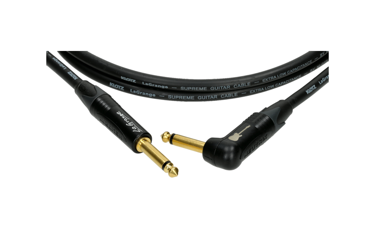 Кабель инструментальный KLOTZ LA-GRANGE INSTRUMENT CABLE ANGLED BLACK 3M
