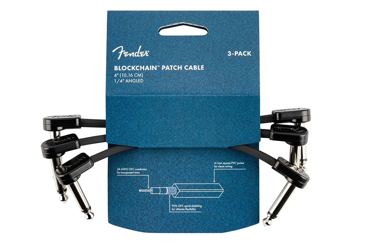 Кабель інструментальний FENDER BLOCKCHAIN 4' CABLE 3-PACK
