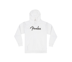 Толстовка FENDER HOODIE SPAGHETTI LOGO OLYMPIC WHITE L