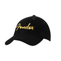 Кепка FENDER GOLD SPAGHETTI LOGO CORDUROY BASEBALL HAT BLACK