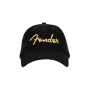 Кепка FENDER GOLD SPAGHETTI LOGO CORDUROY BASEBALL HAT BLACK