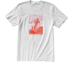 Футболка FENDER T-SHIRT JAGUAR SURF WHITE AND RED XXL