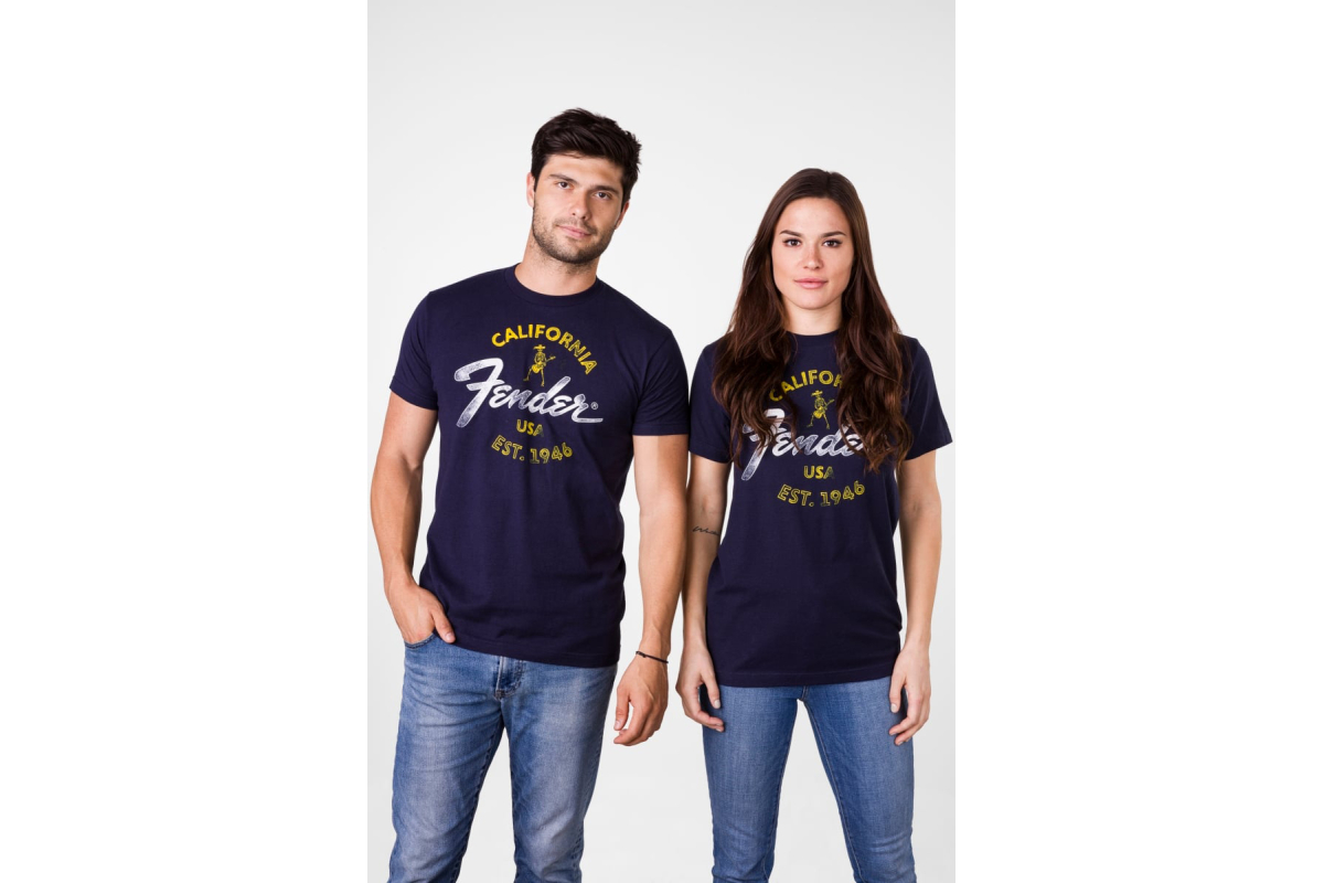 Футболка FENDER T-SHIRT BAJA BLUE M