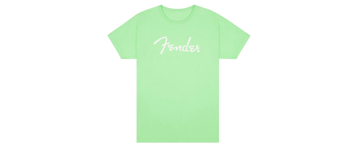 Футболка FENDER T-SHIRT SPAGHETTI LOGO SURF GREEN L