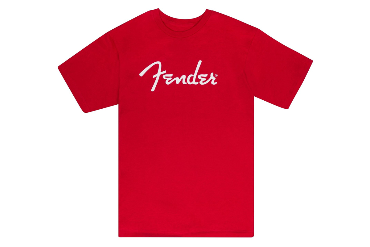Футболка FENDER T-SHIRT SPAGHETTI LOGO DAKOTA RED M