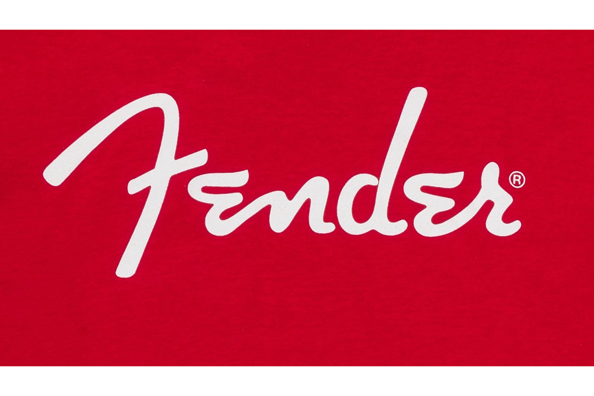 Футболка FENDER T-SHIRT SPAGHETTI LOGO DAKOTA RED L