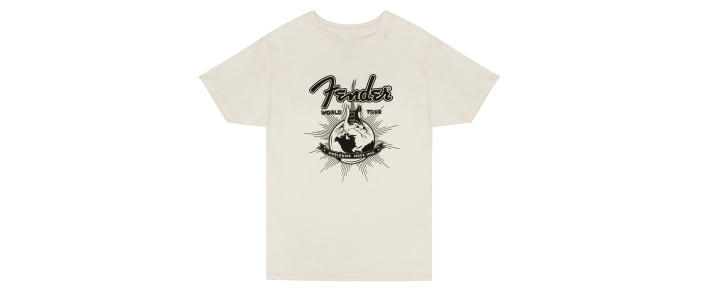 Футболка FENDER T-SHIRT WORLD TOUR VINTAGE WHITE XL
