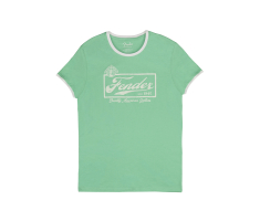 Футболка FENDER T-SHIRT BEER LABEL MEN'S RINGER SEA FOAM GREEN XL